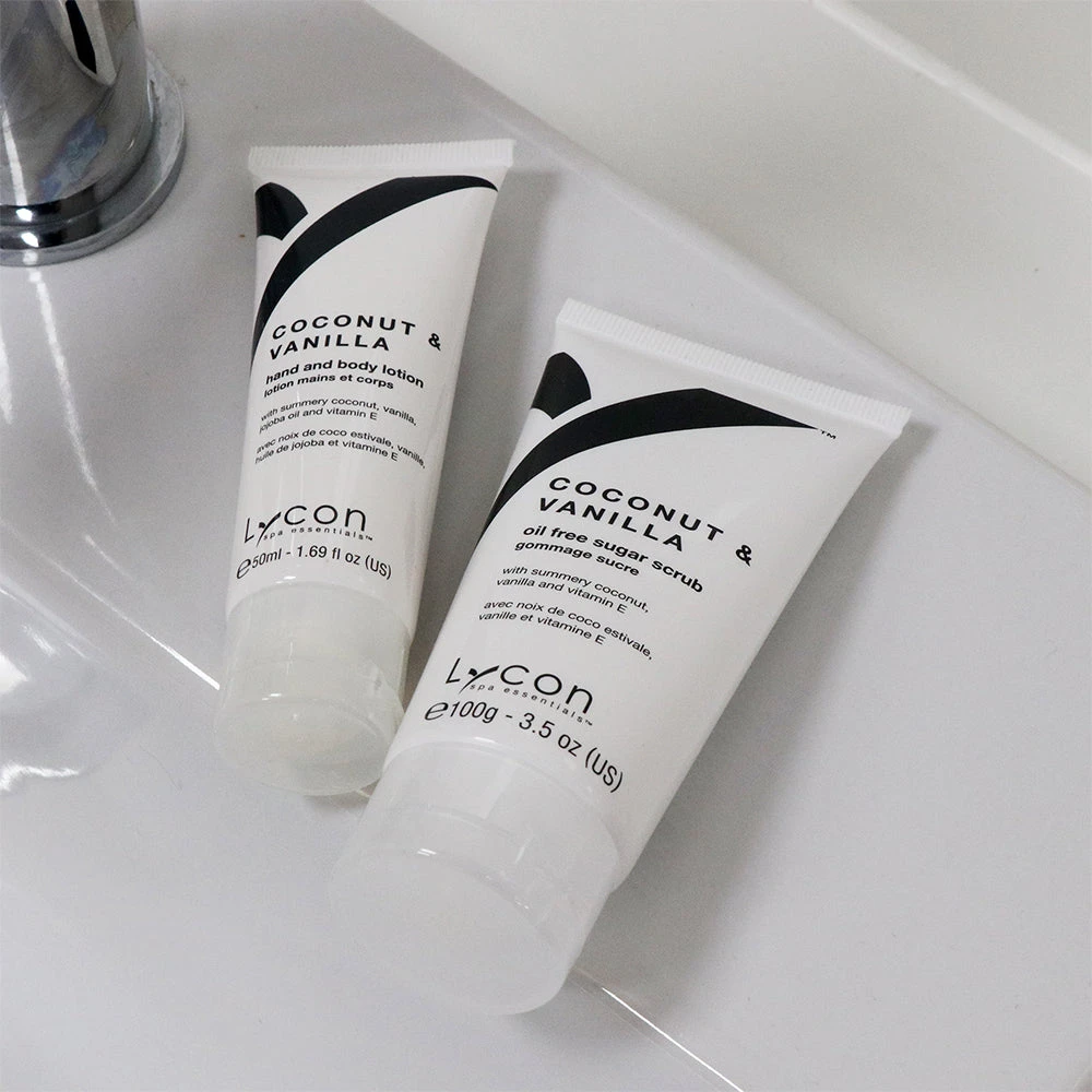 Lycon Coconut & Vanilla Sugar Scrub & Lotion Kit - Image 5