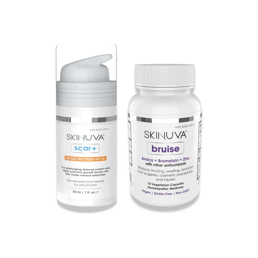 Skinuva Scar+ Cream (1 Oz) + Skinuva Bruise