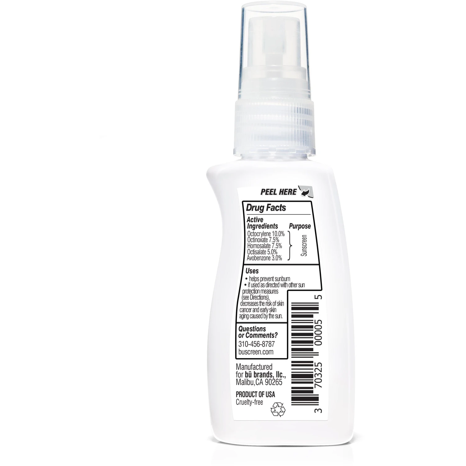 Bu SPF 50 Alcohol-Free/White Sage Scent Spray - Image 2